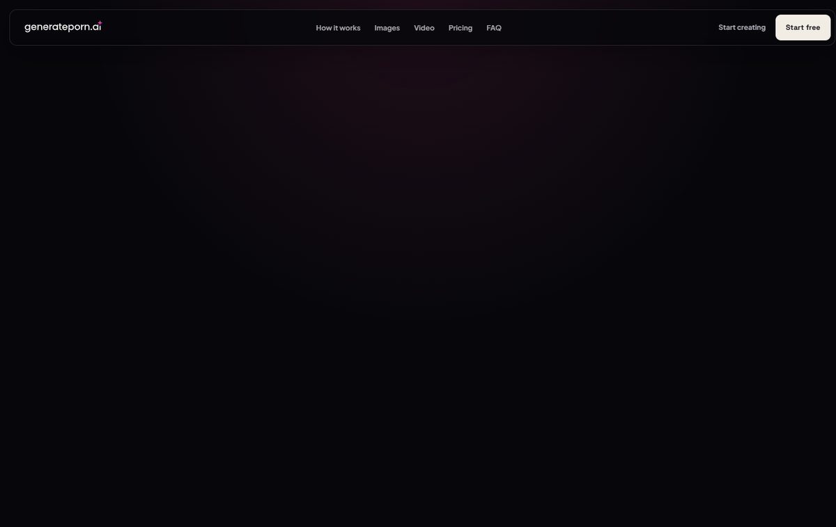 GeneratePorn.ai landing page — August 2026