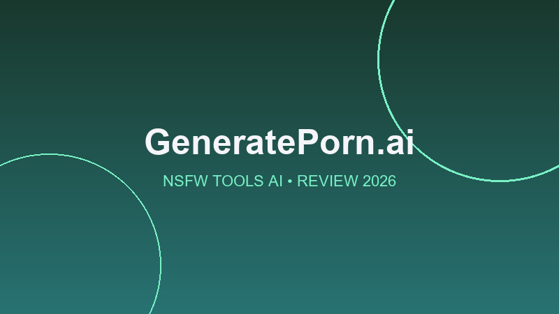 GeneratePorn.ai – AI Porn Studio with Editing and Wan 3.0 Video