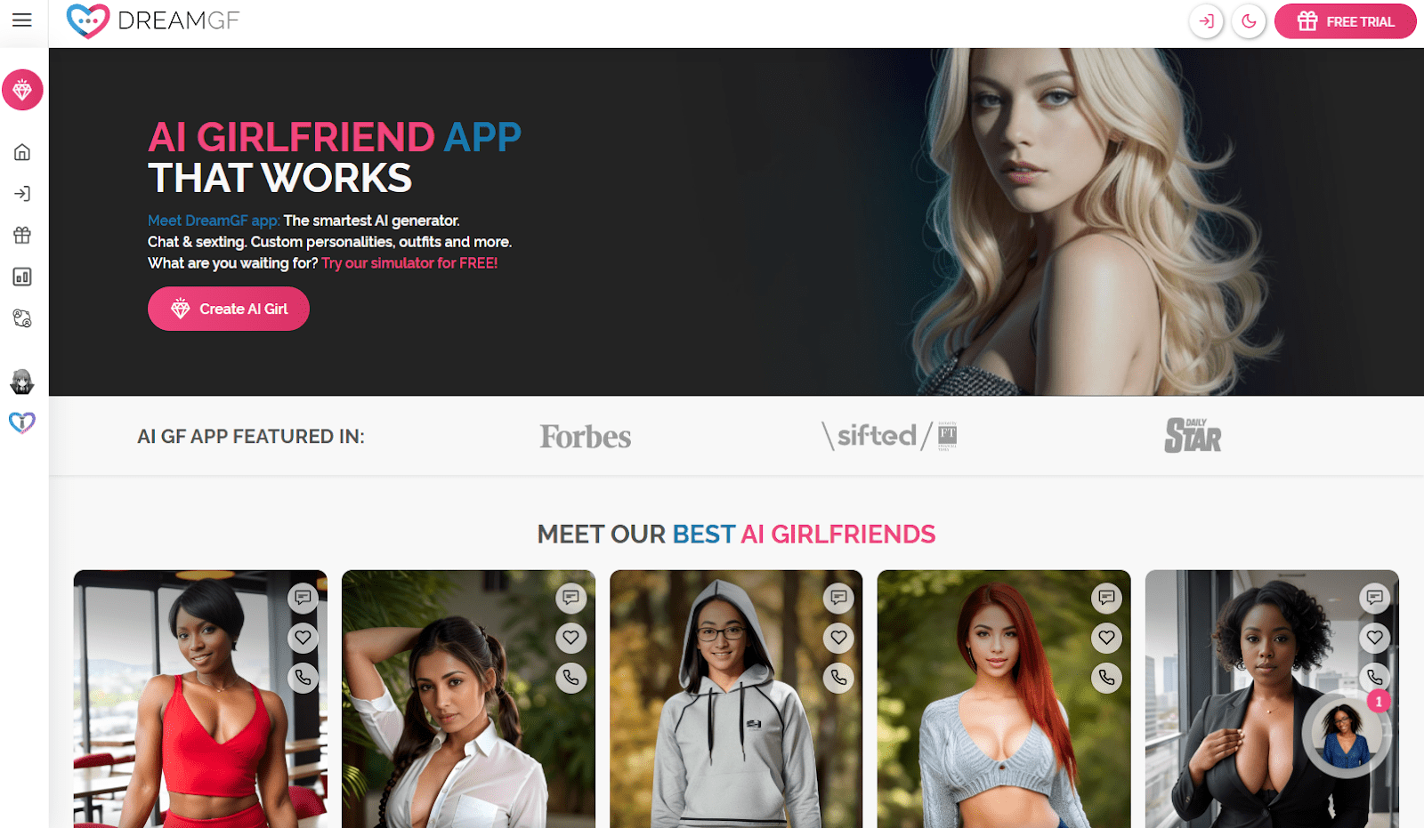 DreamGF.AI – Your Ultimate AI Girlfriend Experience