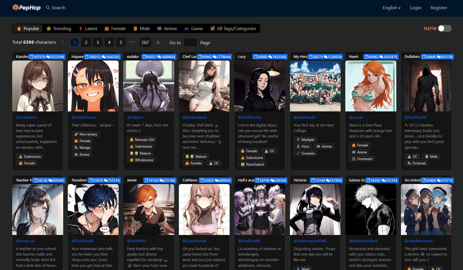 PepHop.ai – AI-Driven Character Creation & Chat