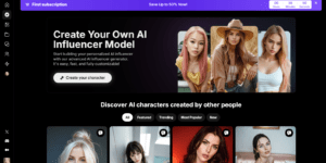 Glambase.app – The Future of AI-Generated Influencers image