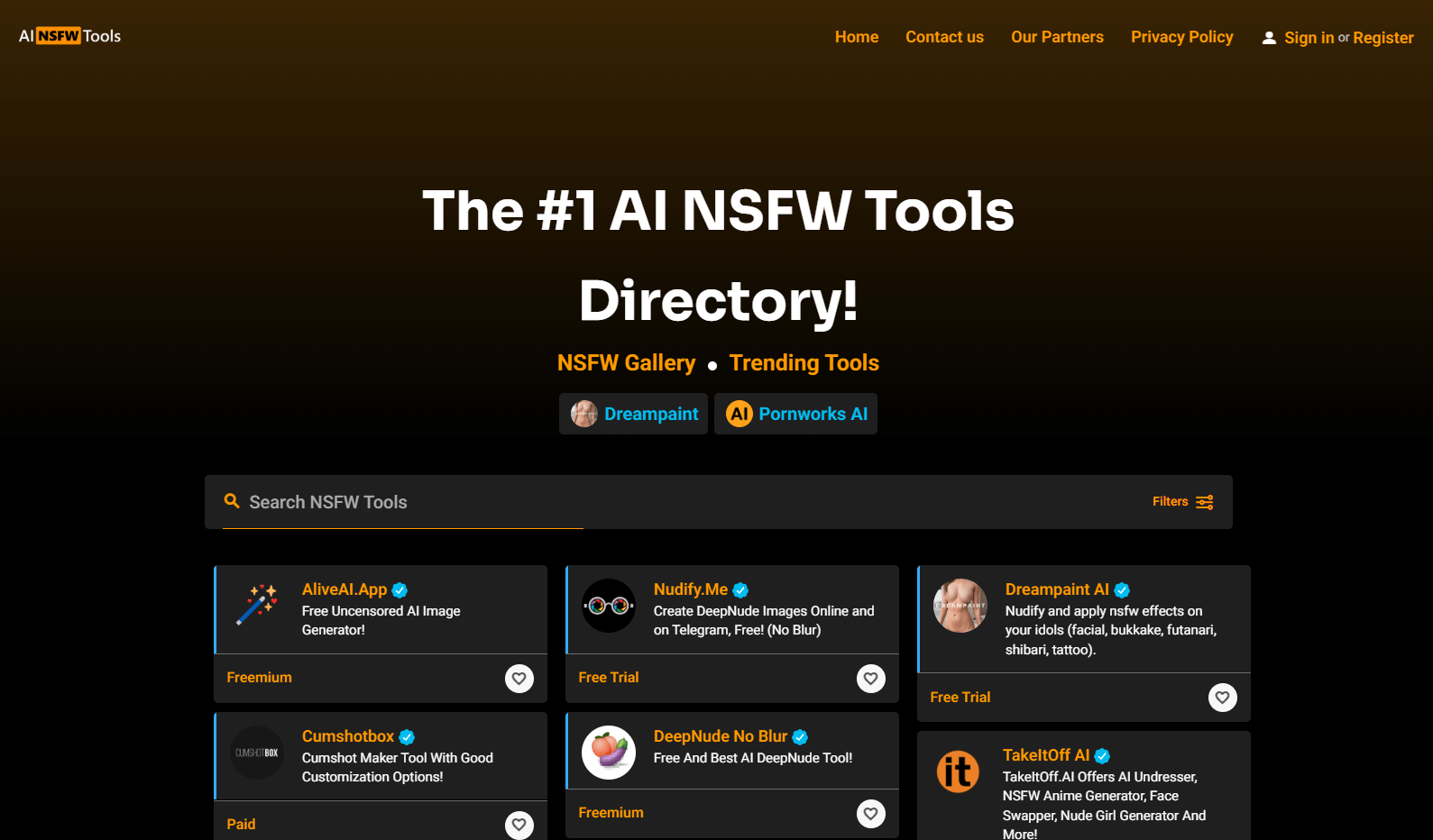 AINSFWTools.com – The Leading NSFW AI Tools Directory
