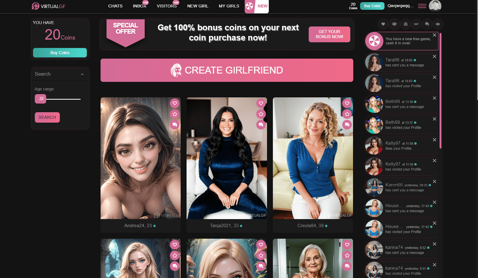 virtualgf.com – Interactive Online Companion Platform